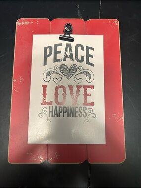 Kohl's Red and Blue Clipboard Photo Frames